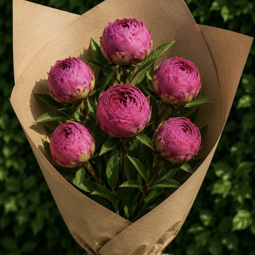 Bunch of hand picked Peony Roses