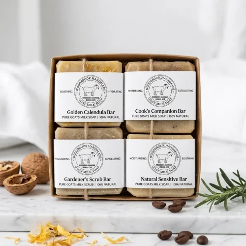 set of 4 goats milk soap